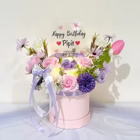Bloom Box Akrilik Ucapan Ulang Tahun Kota Bogor